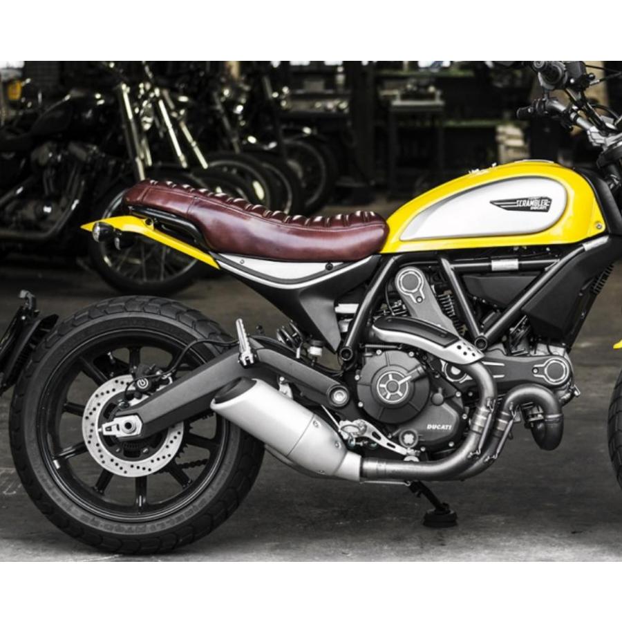 Ducati スクランブラー 本革シート ブラウン モーターロック Ducati スクランブラー 本革シート ブラウン モーターロック