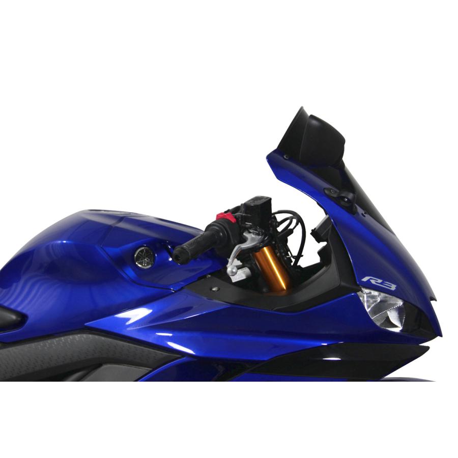 MRA スクリーン　yzf-r25 ヤマハ YZF-R25/R3 レーシングスクリーン(ブラック) MRA : モトパーツ