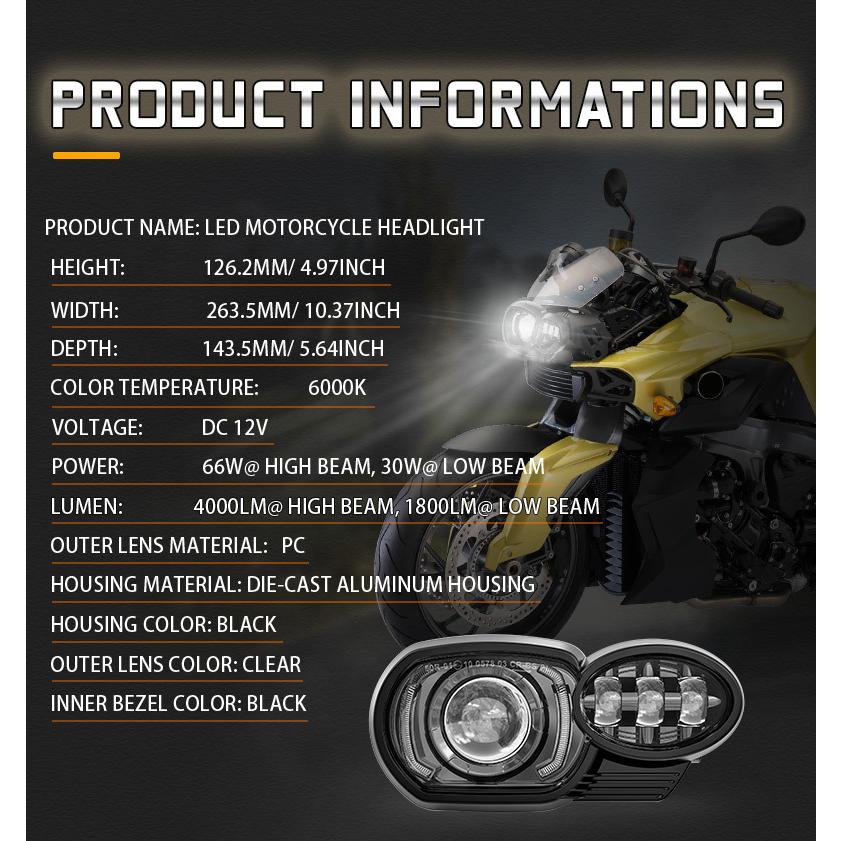 WMW) LED ヘッドライト コンバージョンキット BMW K1200R/K1300R