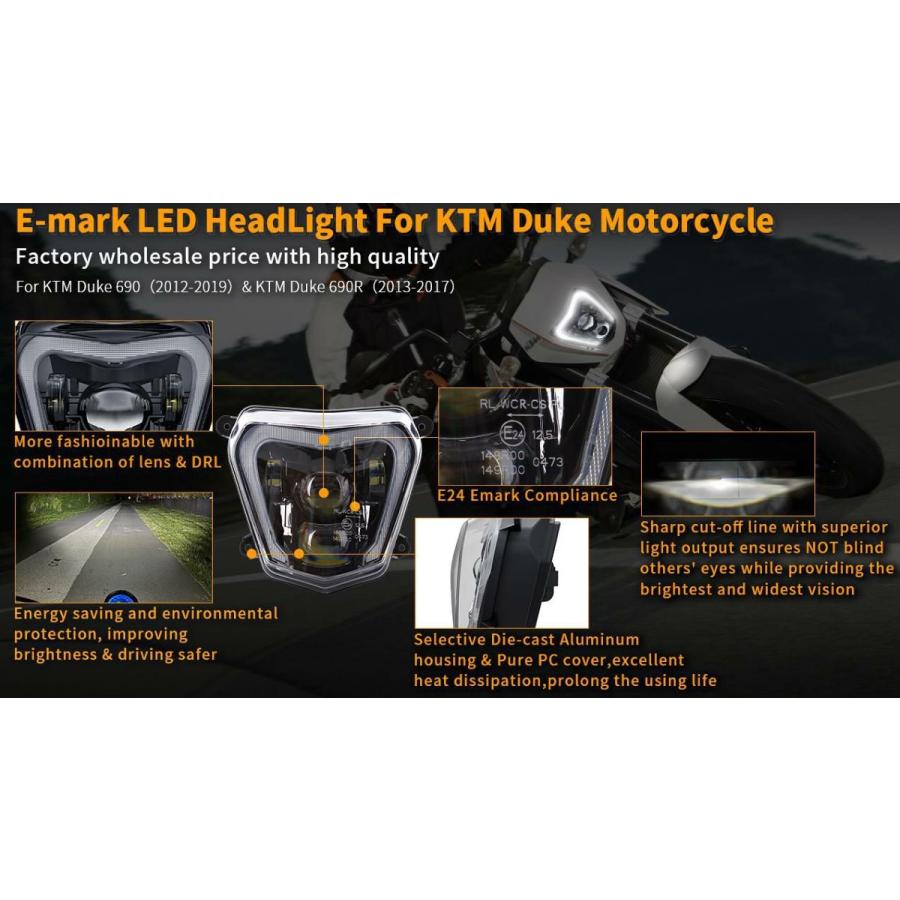 KTM DUKE690 2012〜2019 LED ヘッドライト