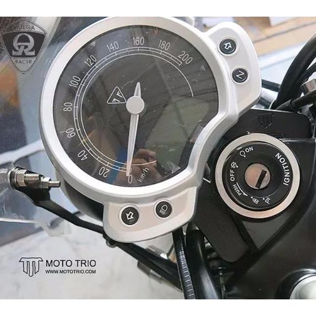 モト三重協奏曲（MotoTrio）引っ切りないツイン 米突鉤括弧 Omega Racer メーター、インジケーター-バイク-車、バイク、自転車