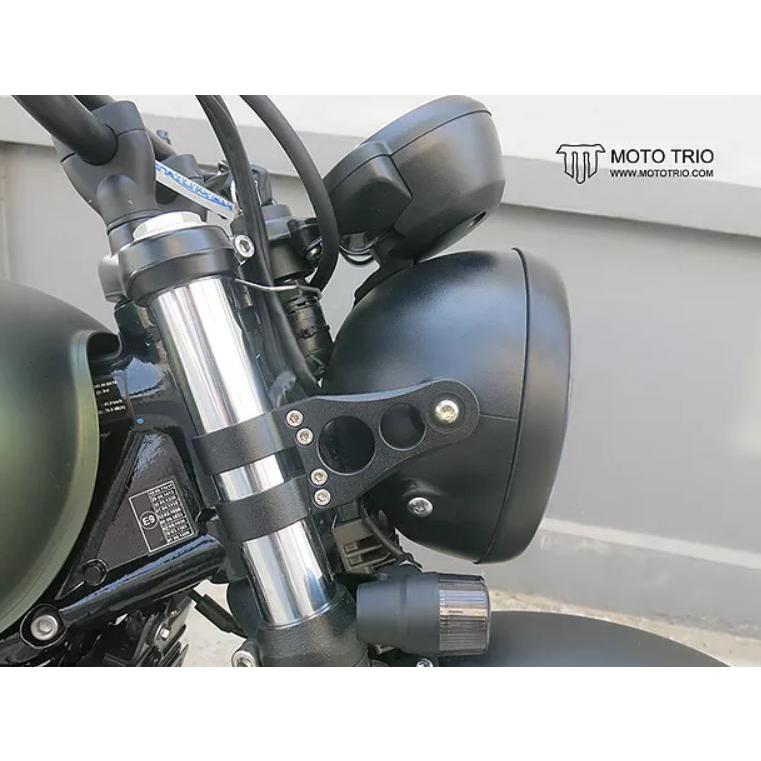 モトトリオ（MotoTrio）ヘッドライトブラケット ショートタイプ  Φ41mm Omega Racerの画像