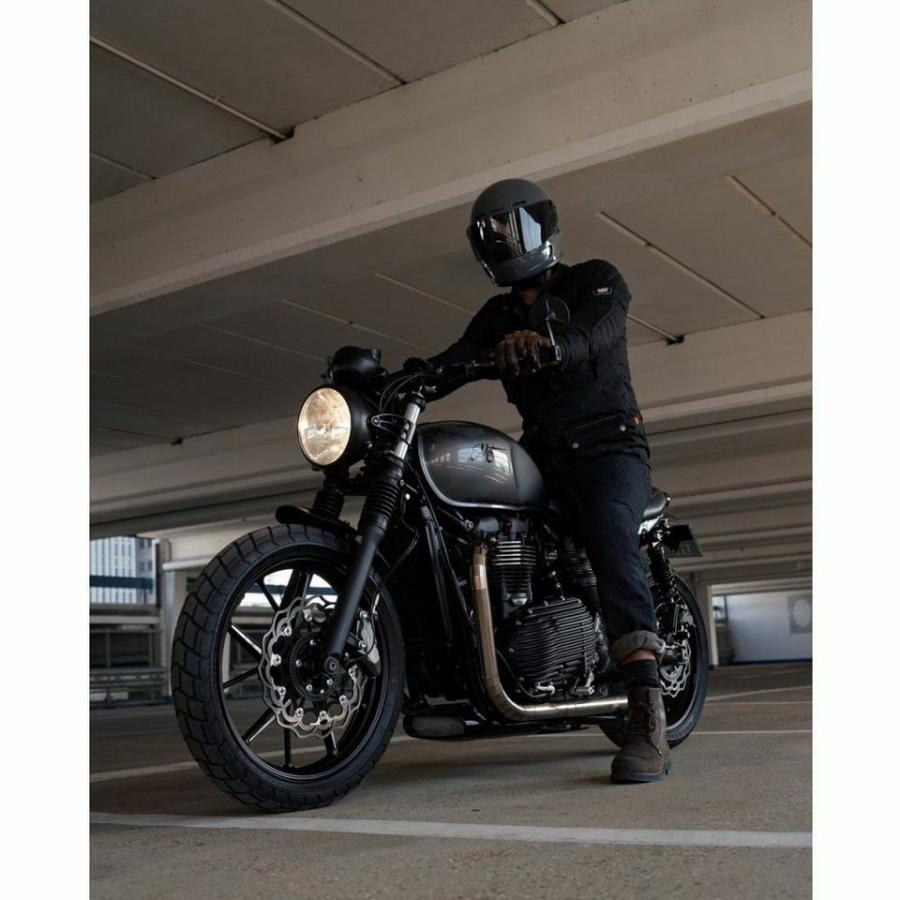 T100/T120/スピードツイン/スクランブラー/スラクストン/カップ アンダーガード FORTYNINER アンダーベリースタイリングキット グロスブラック Motoneの画像