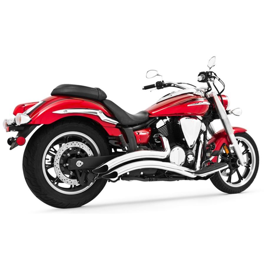 Freedom Performance シャープカーブラディウス マフラー クローム XVS950 V-Star 09-16
