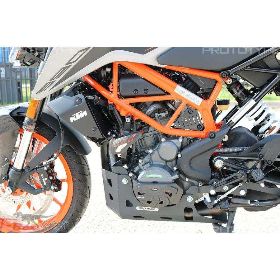 KTM 390 Duke 15-21 エンジンスライダー ブラック T-REX Racing
