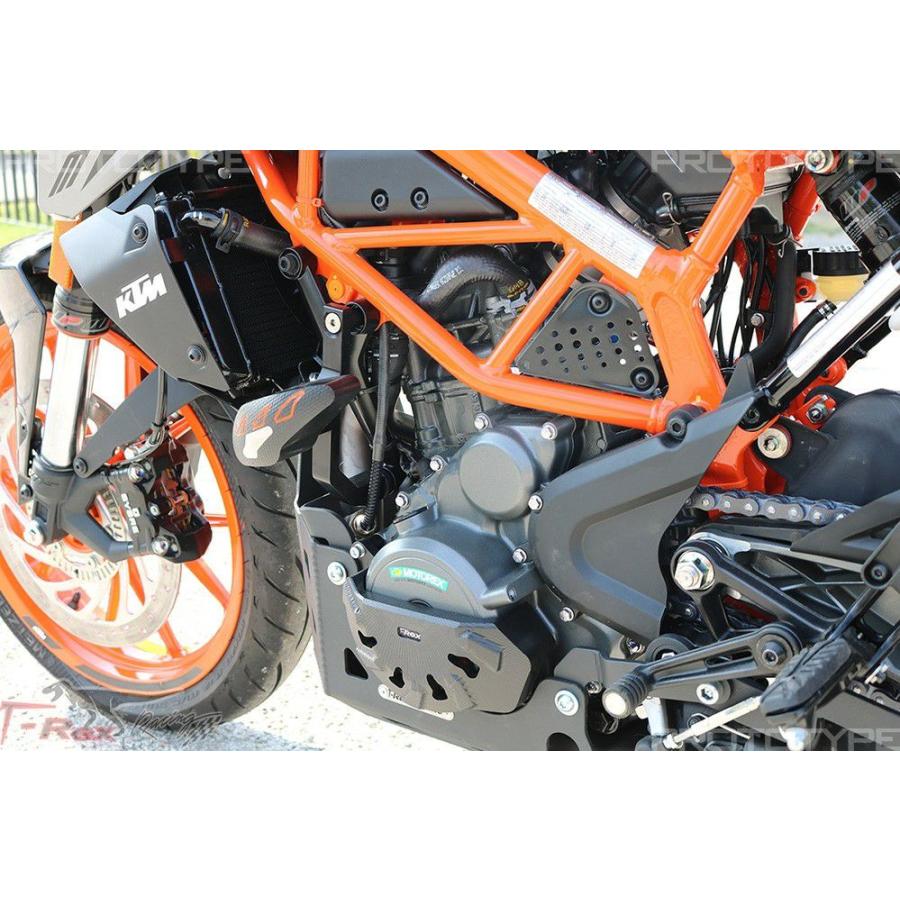 KTM 390 Duke 15-21 エンジンスライダー ブラック T-REX Racing