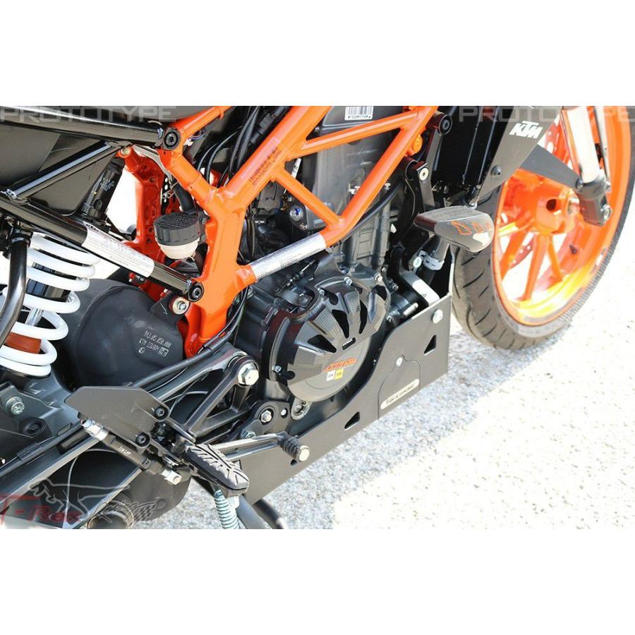KTM 390 Duke 15-21 エンジンスライダー ブラック T-REX Racing