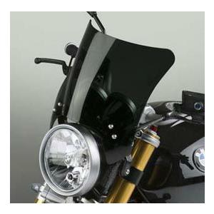 NationalCycle MOHAWKスクリーン ウインドシールド ダークスモーク クローム 52〜56mmフォーク用
