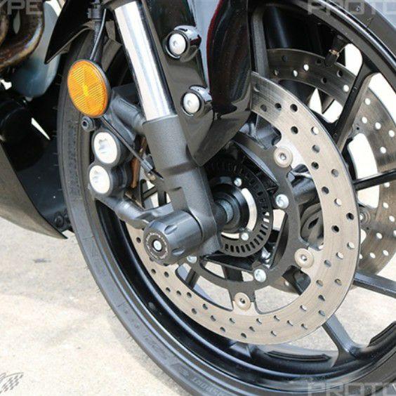 XSR900/MT-09/R7 フロントアクスルスライダー T-Rex : モトパーツ
