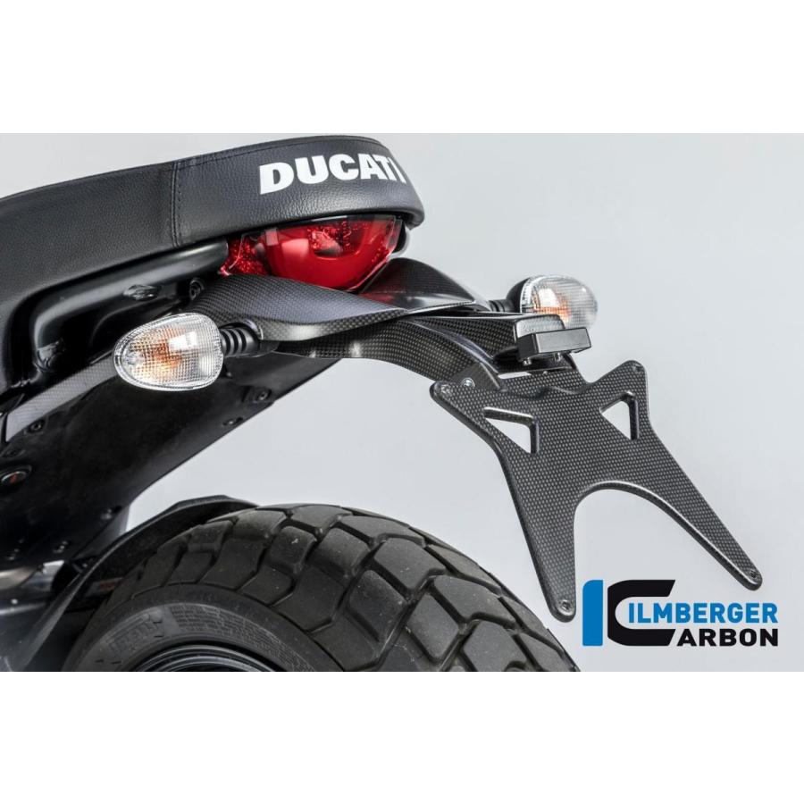 カーボン ナンバープレートホルダー マット DUCATI スクランブラー