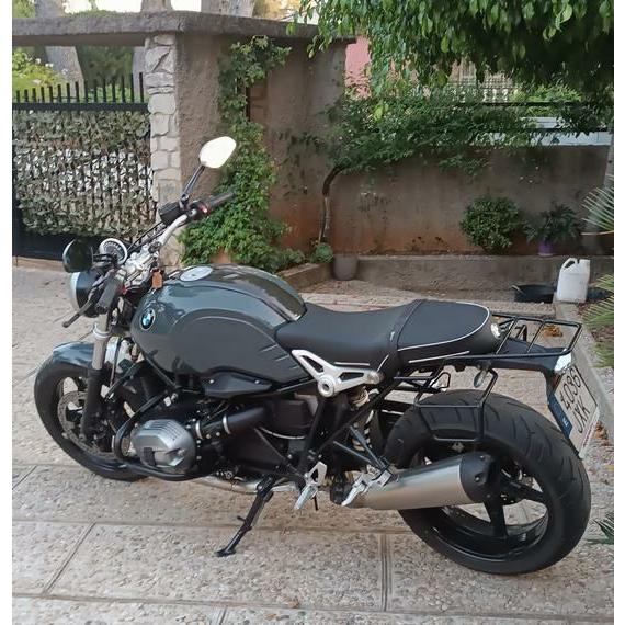 バイク R12NineT サドルバッグ サイドバッグ サポート 右側 サテンブラック
