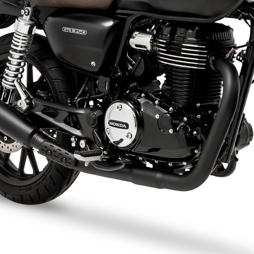 ホンダ GB350 BRS フロントエキゾーストパイプ ブラック MORIWAKI