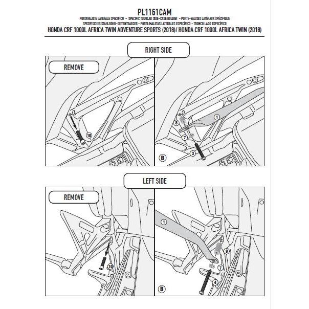 CRF1000L アフリカツイン/ADV 18-19 MONOKEY CAM-SIDE サイドケース