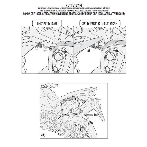 CRF1000L アフリカツイン/ADV 18-19 MONOKEY CAM-SIDE サイドケース