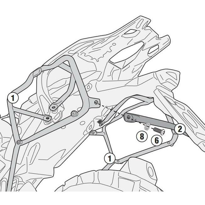 GIVI G310GS BMW サイドキャリア パニアケースホルダー MONOKEY