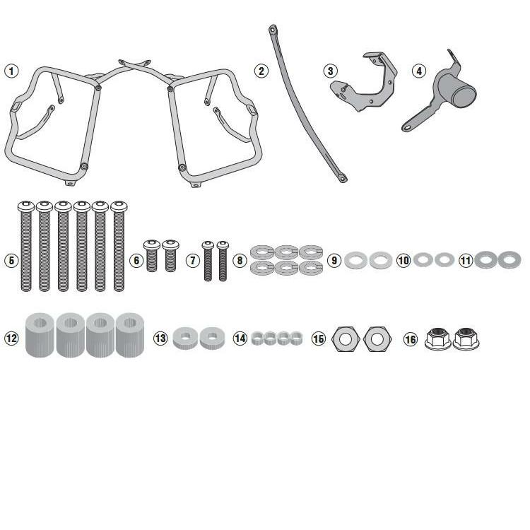 GIVI G310GS BMW サイドキャリア パニアケースホルダー MONOKEY