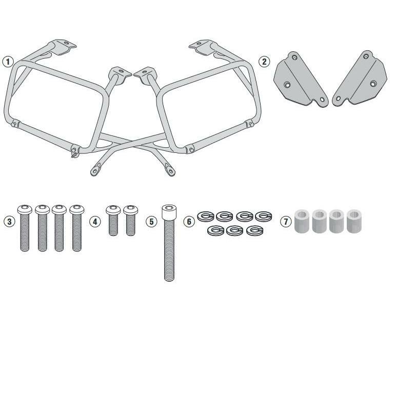 GIVI バイク用キャリアセット　アフリカツイン？ GIVI バイク バッグ リアケース ホンダ CRF1100 アフリカツイン