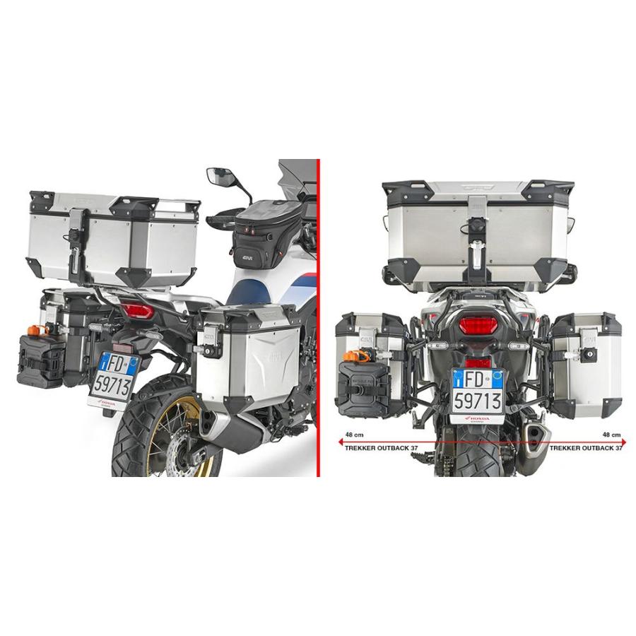 XL750トランザルプ MONOKEY CAM-SIDE サイドケースホルダー GIVI(ジビ