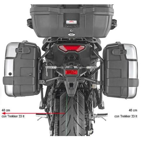 Tracer9/GT/GT+ 2021〜 サイドパニアケースホルダー GIVI｜motoparts｜02