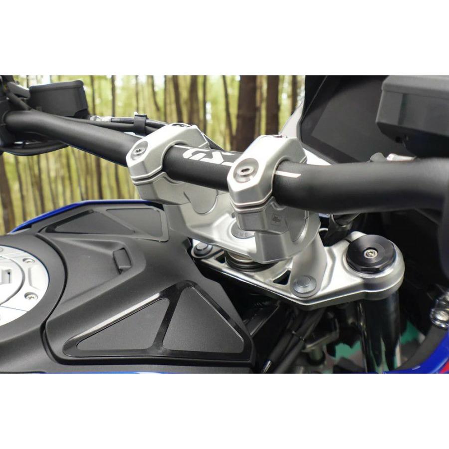 BMW R1300GS ハンドルバーライザー 40mmアップ 30mmオフセット