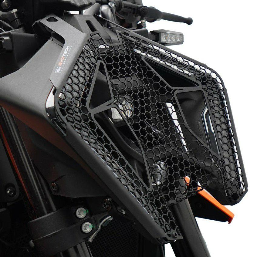 KTM 990DUKE 24- ヘッドライトガード ブラック エボテック