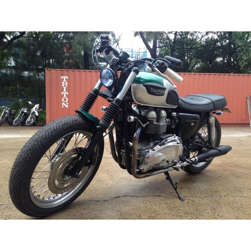 Motone ボトムマウントヘッドライトブラケット ブラック トライアンフ