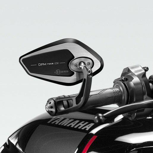 XSR900 22- バーエンドミラー SS EVO シルバー/ブラック Eマーク付き