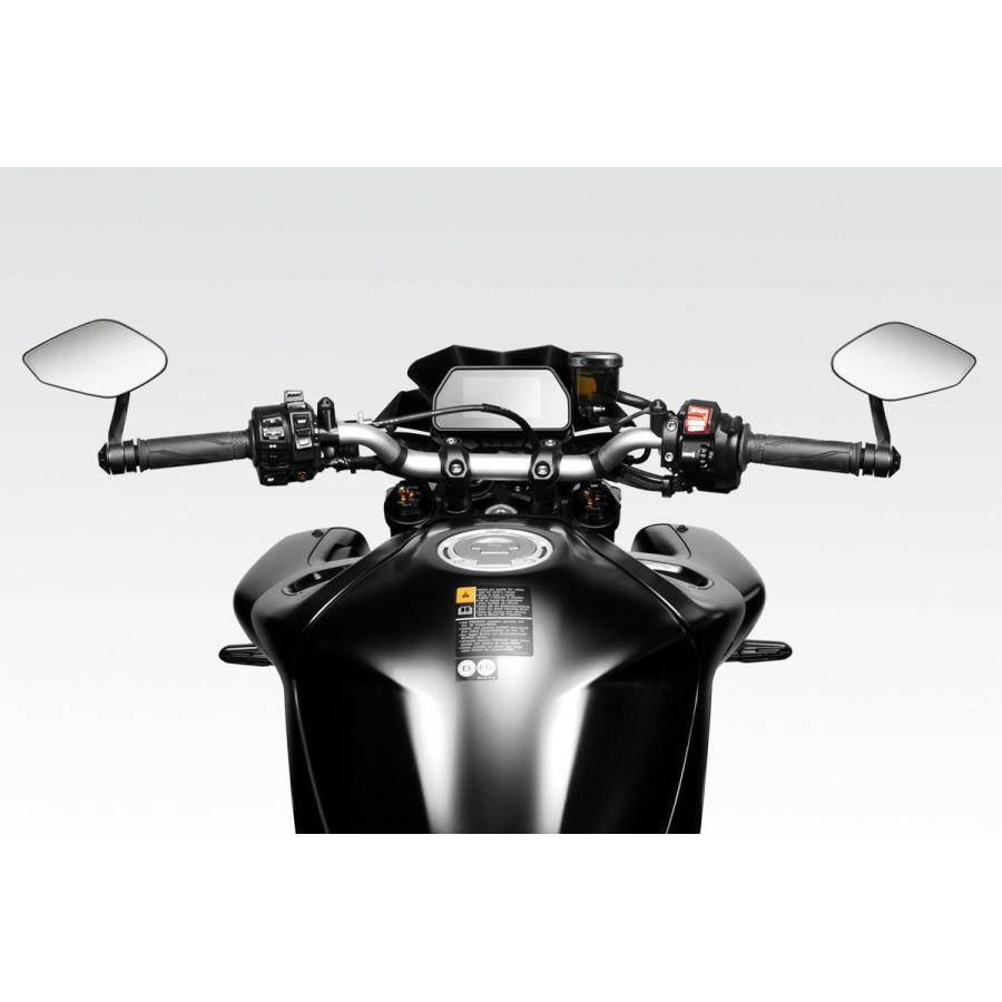 MT-10 22- バーエンドミラー SS EVO ブラック Eマーク付き DPM
