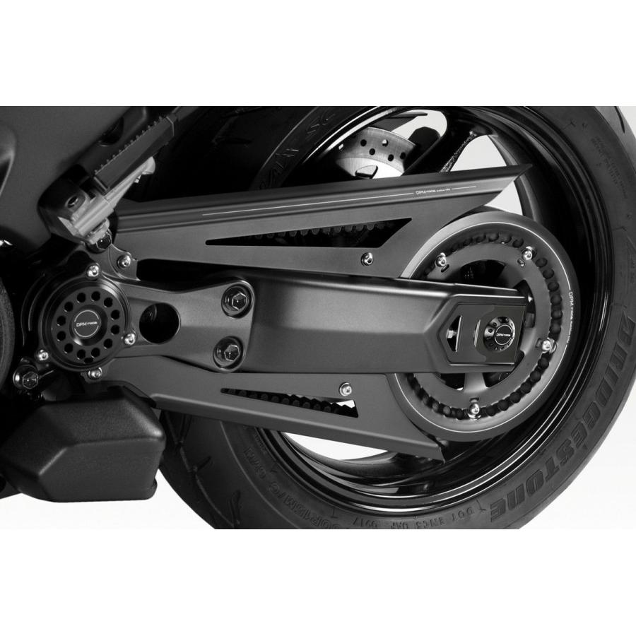 TMAX530/560 ベルトカバー アルミ ブラック DPM : モトパーツ バイク