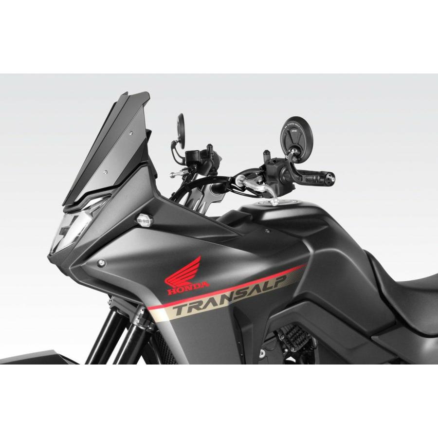 XL750トランザルプ ウインドスクリーン アルミ製 ブラック DPM