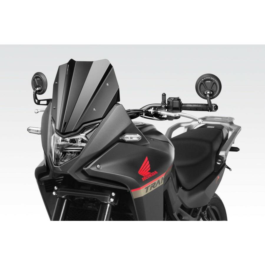 XL750トランザルプ ウインドスクリーン アルミ製 ブラック DPM