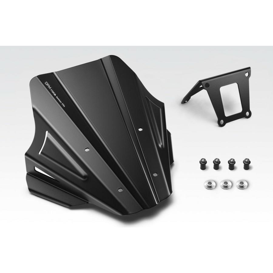 決算SALE】CB650R 24- ウインドスクリーン アルミ製 ブラック DPM
