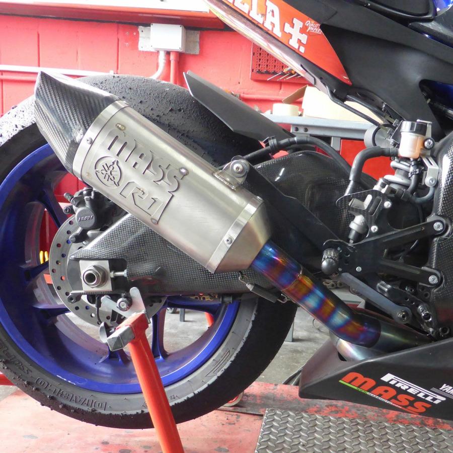 YZF-R1/R1M 15-20 フレイムチタンマフラー+触媒デリートパイプ
