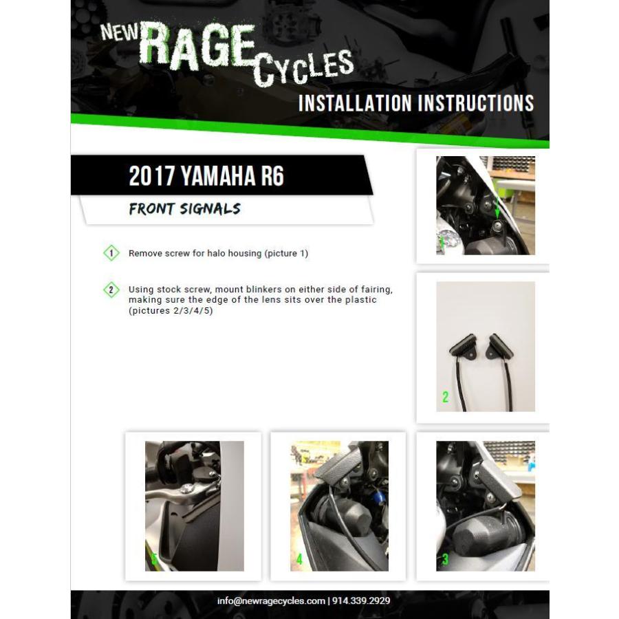 NewRageCycles LEDフロントウィンカー YZF-R6 17- : モトパーツ NewRageCycles LEDフロントウィンカー YZF-R6 17- : モトパーツ