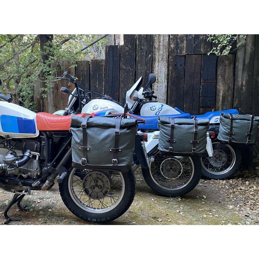 BMW R100GS R80GS サドルバッグ ステー 左右 ブラック La Poderosa