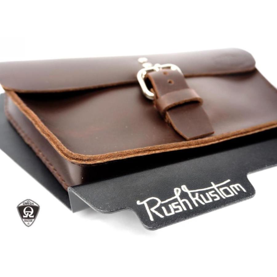 ラッシュカスタム 水冷 ボンネビル バッグ付サイドカバー ブラック