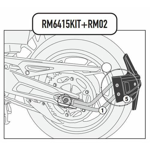 タイガー900 20- スプラッシュガード サポート GIVIの画像