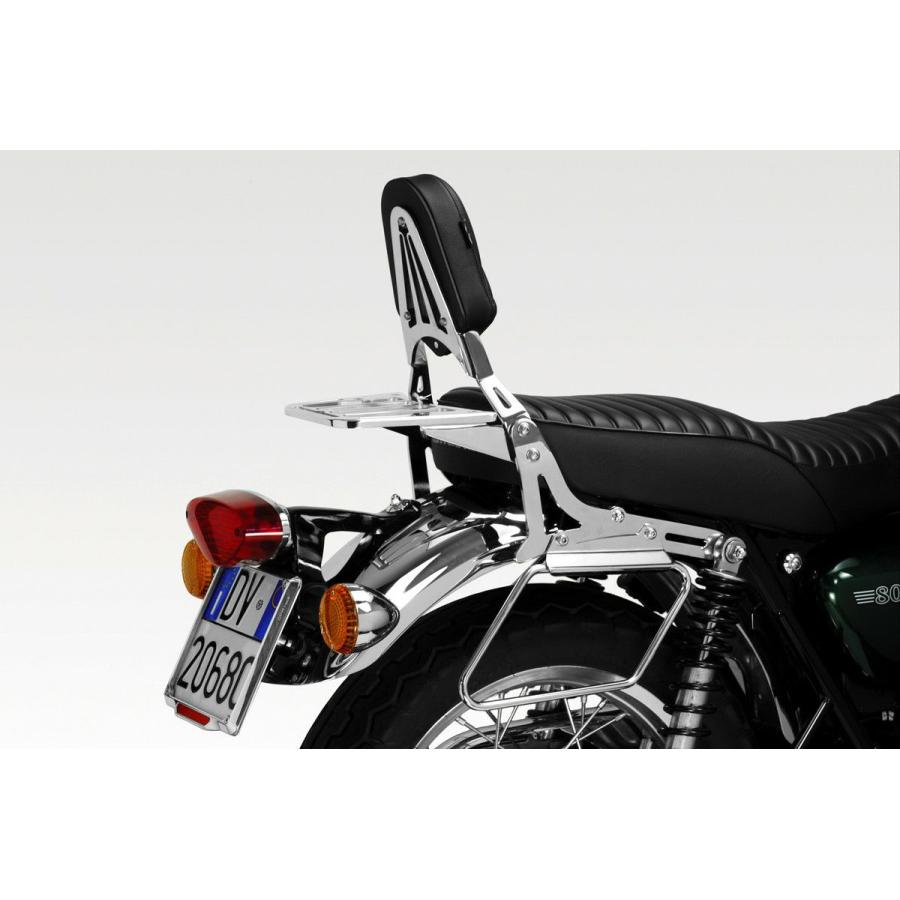 W650/W800 シーシーバー バックレスト クローム DPM : モトパーツ