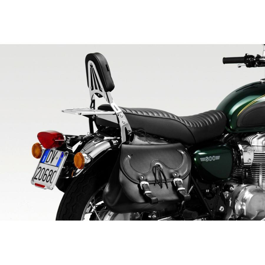 W650/W800 シーシーバー バックレスト クローム DPM : モトパーツ 