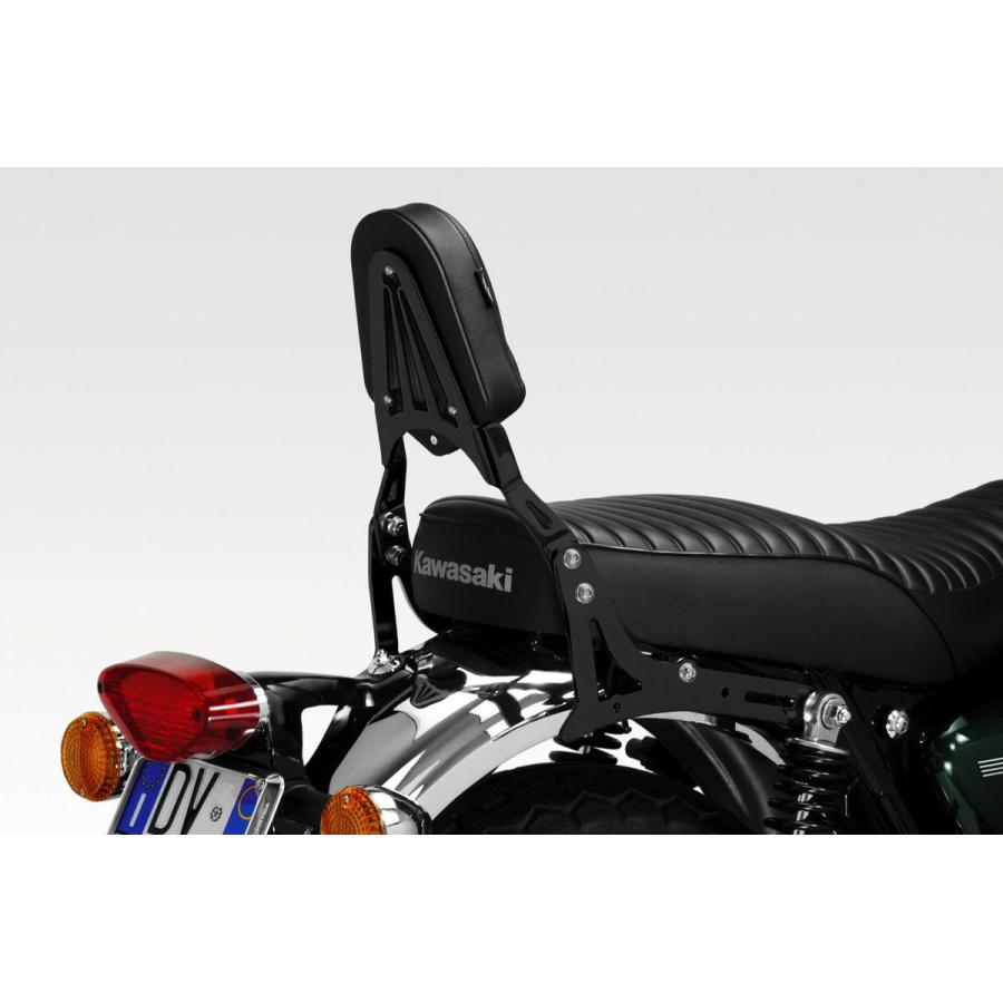 W650/W800 シーシーバー バックレスト ブラック DPM : モトパーツ
