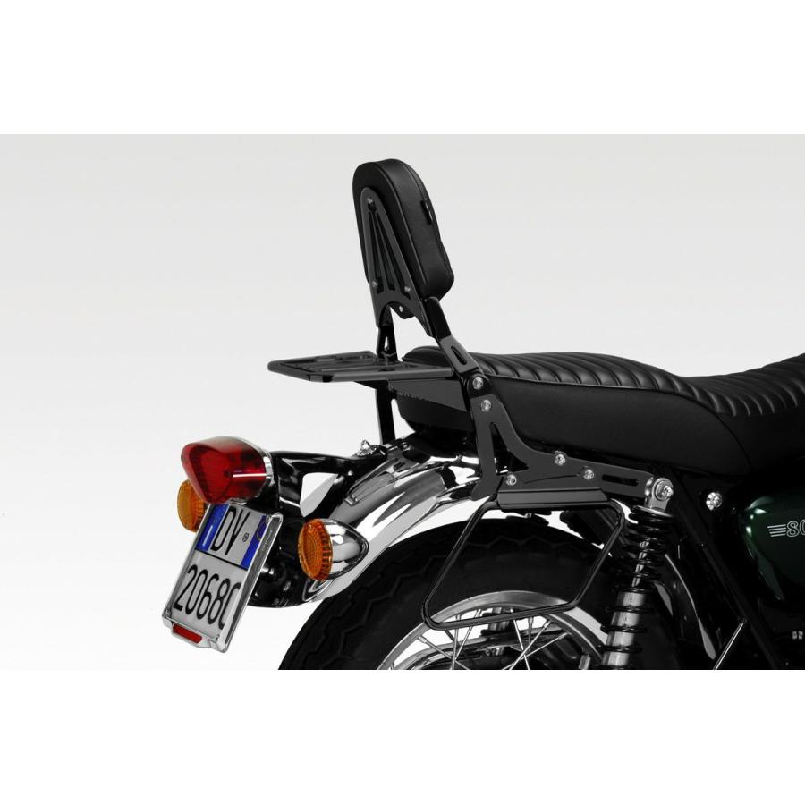 W650/W800 シーシーバー バックレスト ブラック DPM : モトパーツ