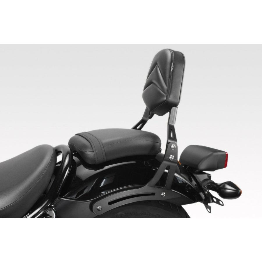 レブル250 500 シーシーバーオーダー品 レブル250/500 シーシーバー バックレスト ブラック DPM : モトパーツ