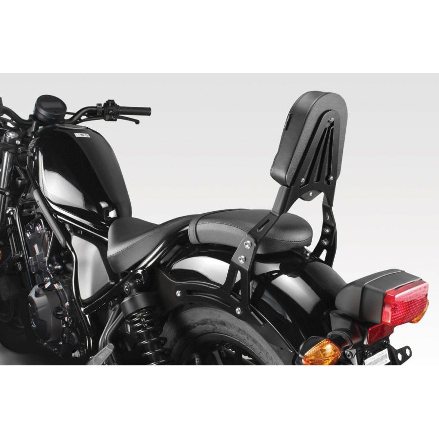 Rebel 250 シーシーバー　ショート ブラック レブル250/500 シーシーバー バックレスト ブラック DPM : モトパーツ