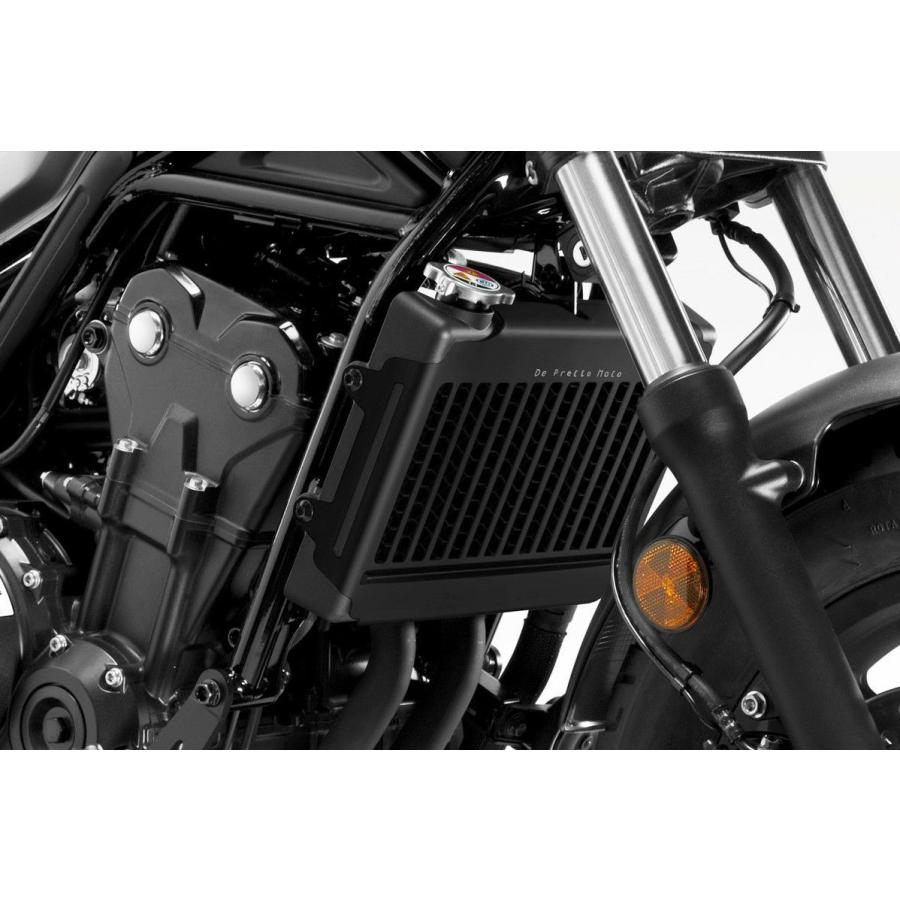 レブル250/500、CL250/500　ラジエーターカバー　プロト　PROTO レブル,CL 250/500 ラジエーターガード ブラック DPM : モトパーツ