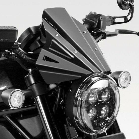 レブル1100 ウインドスクリーン EXENTIAL アルミ製 ブラック DPM