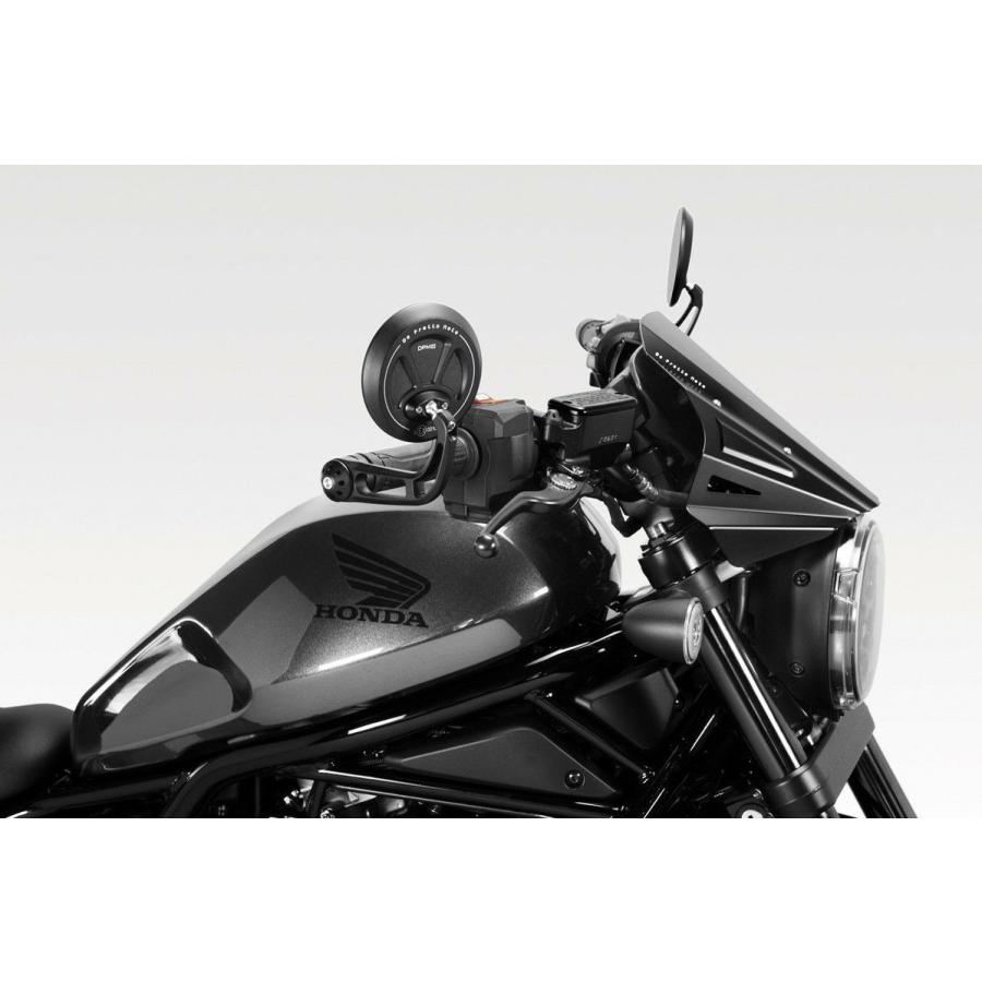 レブル1100 ウインドスクリーン EXENTIAL アルミ製 ブラック DPM