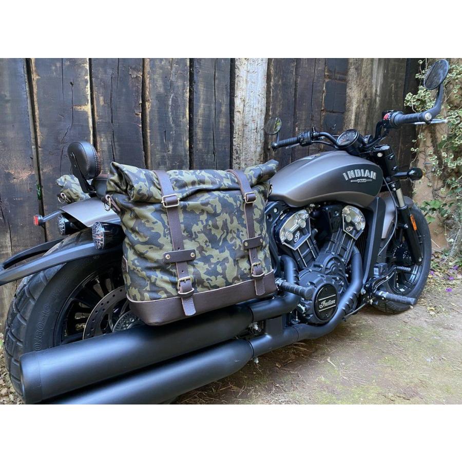 インディアン スカウトボバー/ローグ サドルバッグ ステー サテン