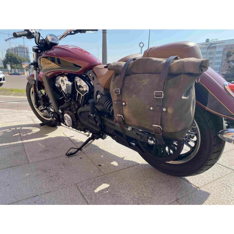 インディアン スカウト サドルバッグ ステー クローム 左右セット La