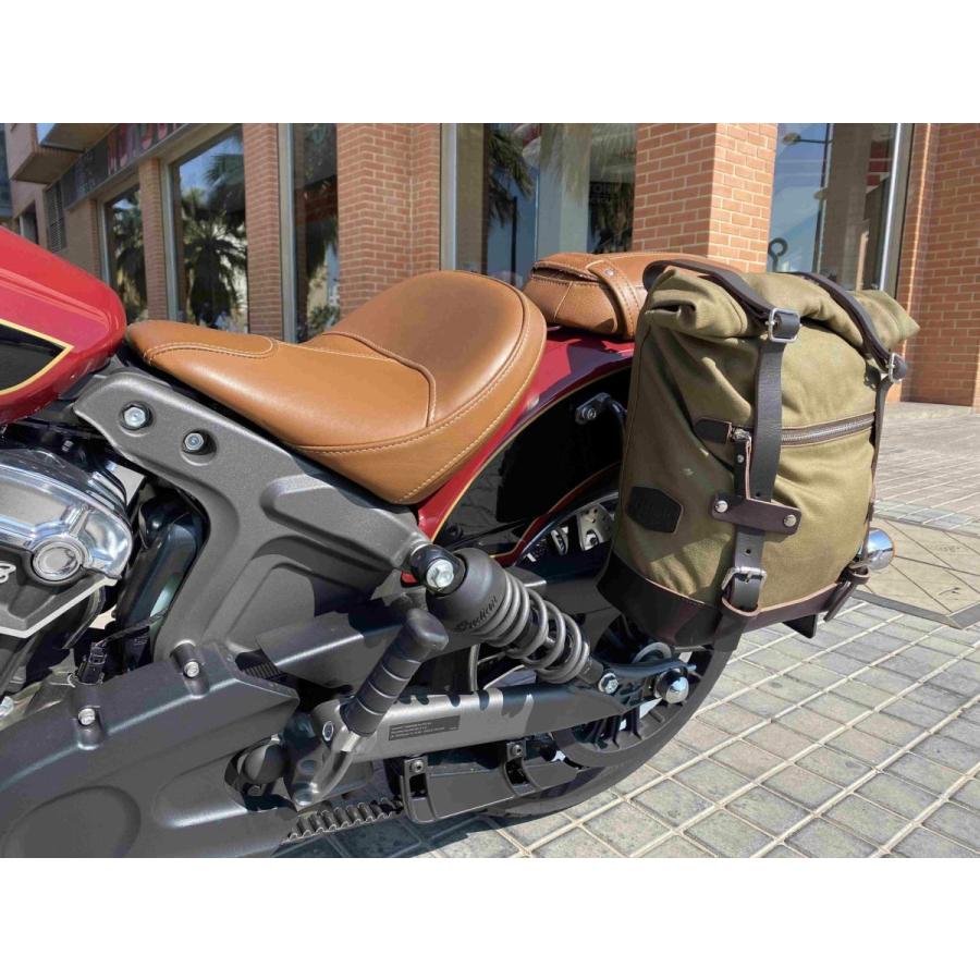 インディアン スカウト サドルバッグ ステー クローム 左右セット La