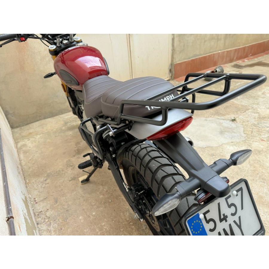 トライアンフ スクランブラー400X リアラゲッジラック サテンブラック